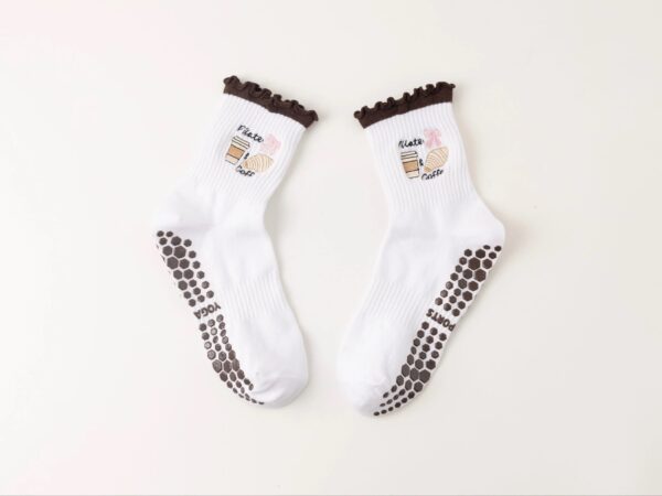 Coffee Grip Pilates Socks